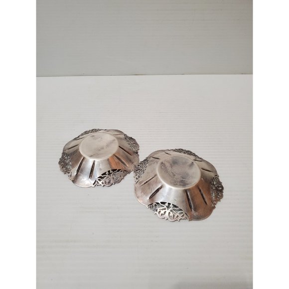 Set of 2 Vintage metal Coasters Coaster , Host Hostess Gift, Dinner Part… - Picture 5 of 10